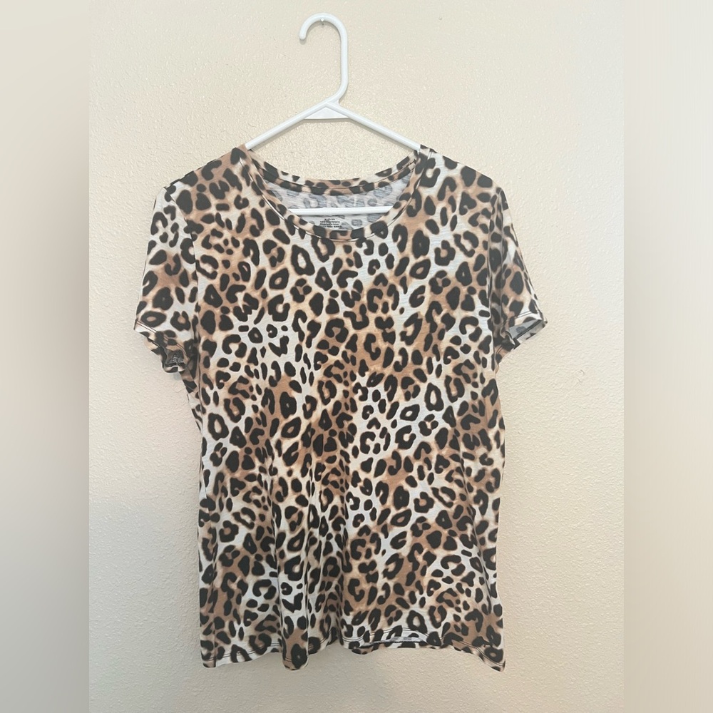 Leopard print Victoria’s Secret pink shirt